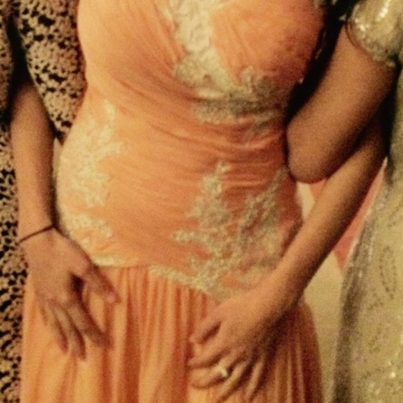 Salmon maxi dress - Picture 3 of 3